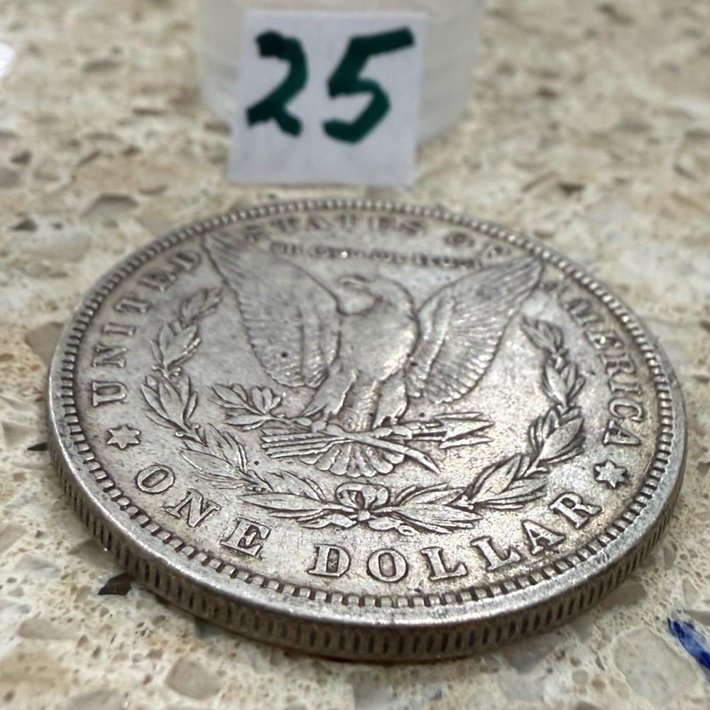 #25 - 1880 Morgan Silver Dollar 90% Silver, historic United States coin minted